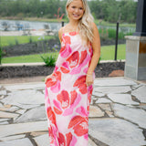 Harbor Heat Maxi Dress, Pink