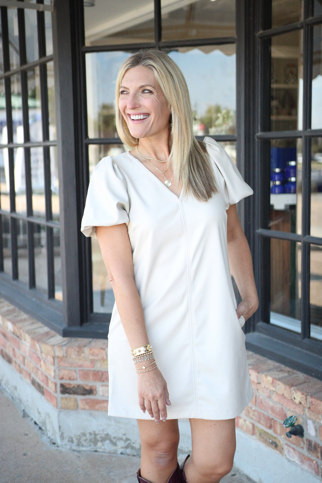 Tilly Dress, Bone