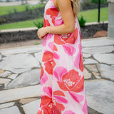 Harbor Heat Maxi Dress, Pink