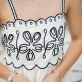Fresh Air Top, Cream/Black