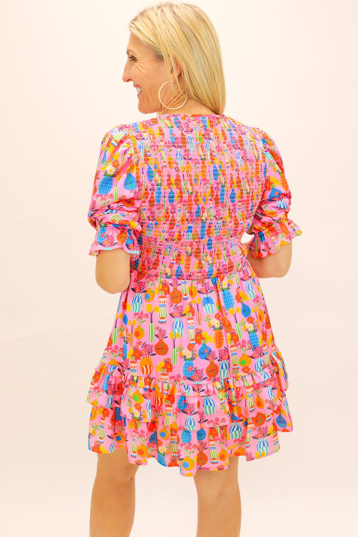 Alex Dress, Pink Chantilly