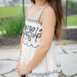 Fresh Air Top, Cream/Black