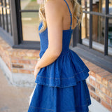 Sterling Rose Mini Dress, Denim