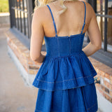 Sterling Rose Mini Dress, Denim