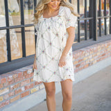 Once Upon A Bloom Dress, Ecru