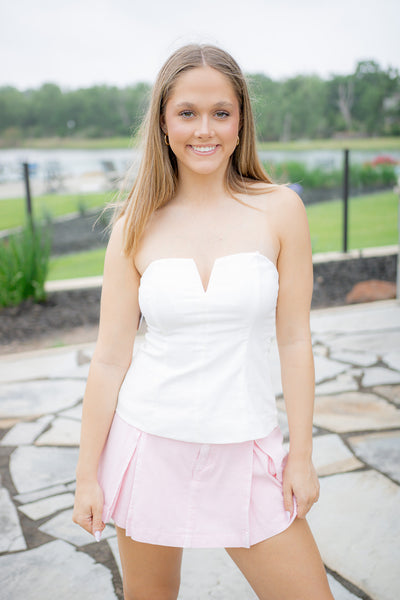 Count On Me Top, White