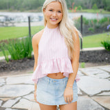Cerise Top, Cameo Pink