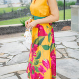 Roma Dress, Bougainvillea