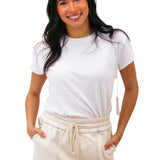 Modern Slub Tee, White