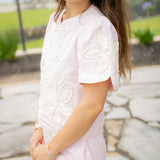 Social Circuit Top, Pink/Cream