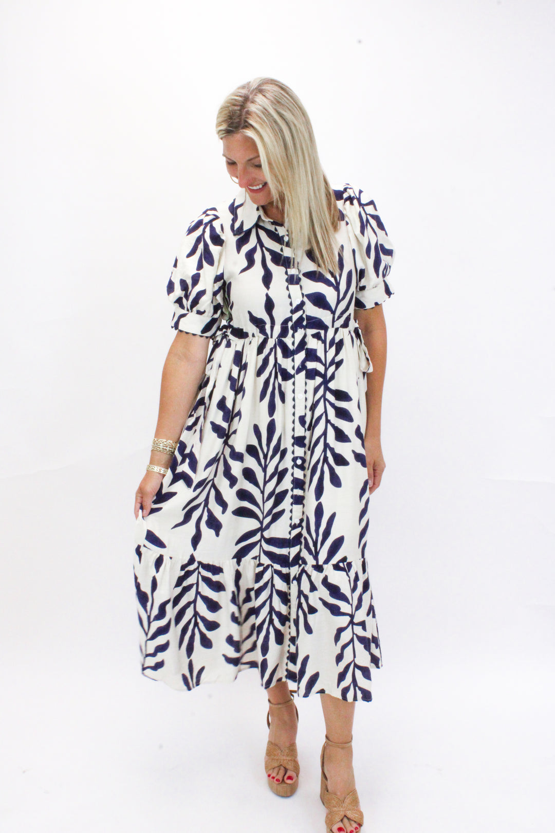 Out On The Town Dress, Navy