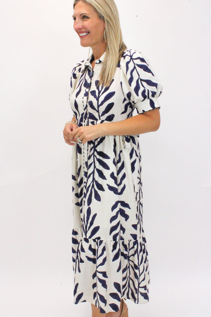 Out On The Town Dress, Navy