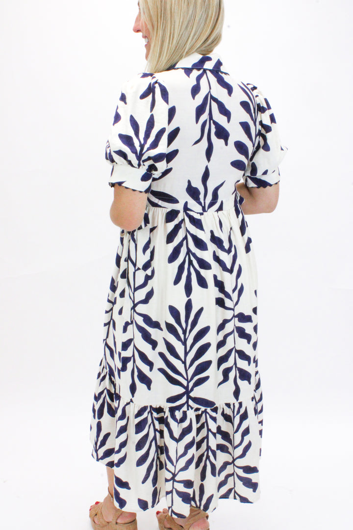 Out On The Town Dress, Navy