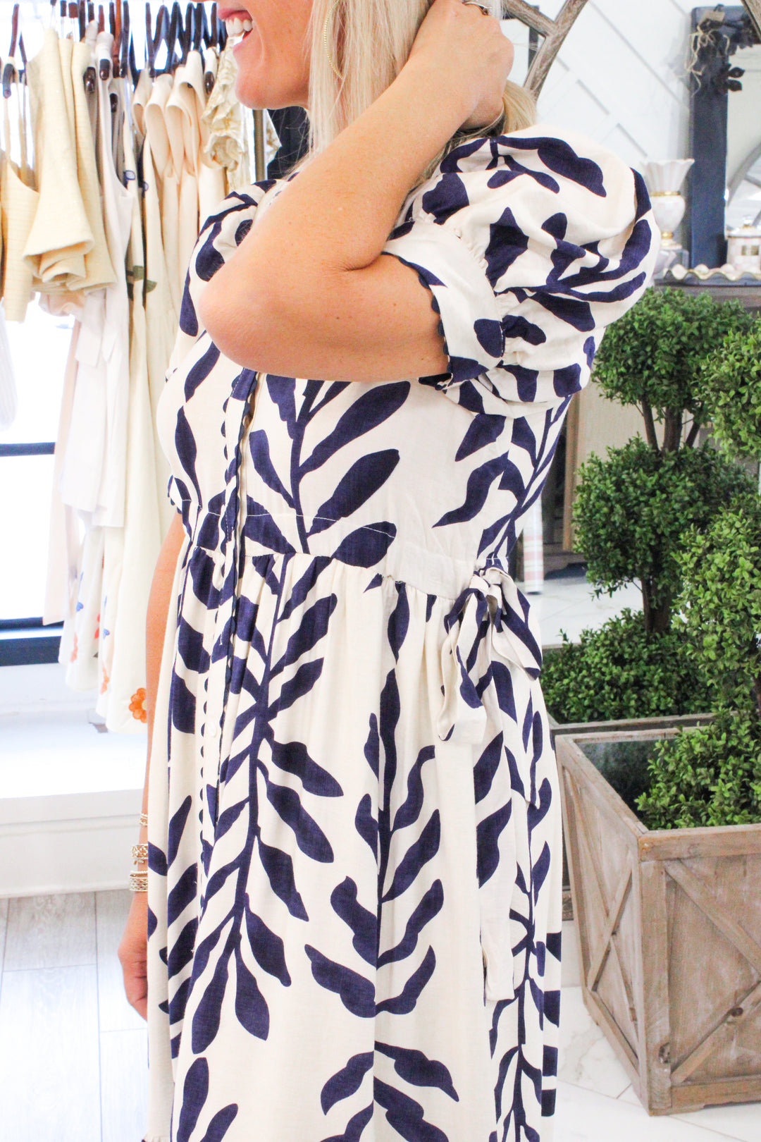 Out On The Town Dress, Navy