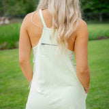 Towel Terry Mini Dress, Whipped Lime