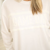 Game Day Sarah Sweatshirt, White