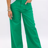 Clover Step Jeans, Green