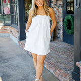 Champagne Toast Mini Dress, Off-White