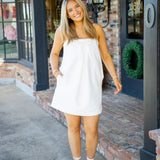 Champagne Toast Mini Dress, Off-White