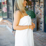 Champagne Toast Mini Dress, Off-White