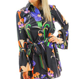 Paula Dress, Black Floral