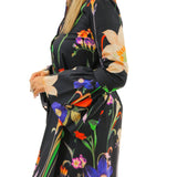 Paula Dress, Black Floral