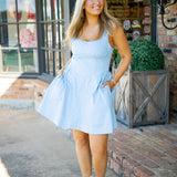 Vail Dress, Azure Blue