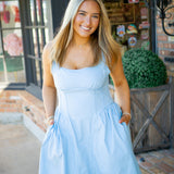 Vail Dress, Azure Blue