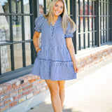 Pinkie Swear Mini Dress, Navy