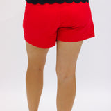 Cherry Sizzle Shorts, Red