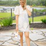Hampton Mini Dress, Lavender Fields