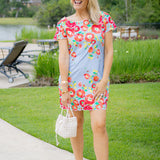 Louisa Dress, Poppy Patch Blueberry