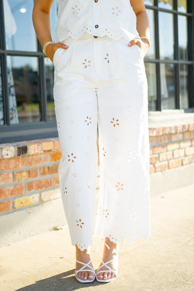 Tell Me Everything Pants, Off White