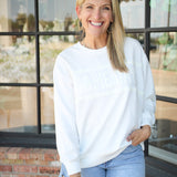 Game Day Sarah Sweatshirt, White