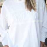 Game Day Sarah Sweatshirt, White