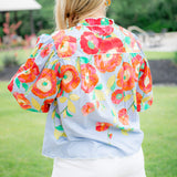 Edie Top, Poppy Patch Blueberry