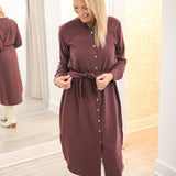 Flowy Hem Maxi Dress, Pinot Noir