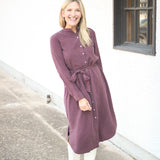 Flowy Hem Maxi Dress, Pinot Noir