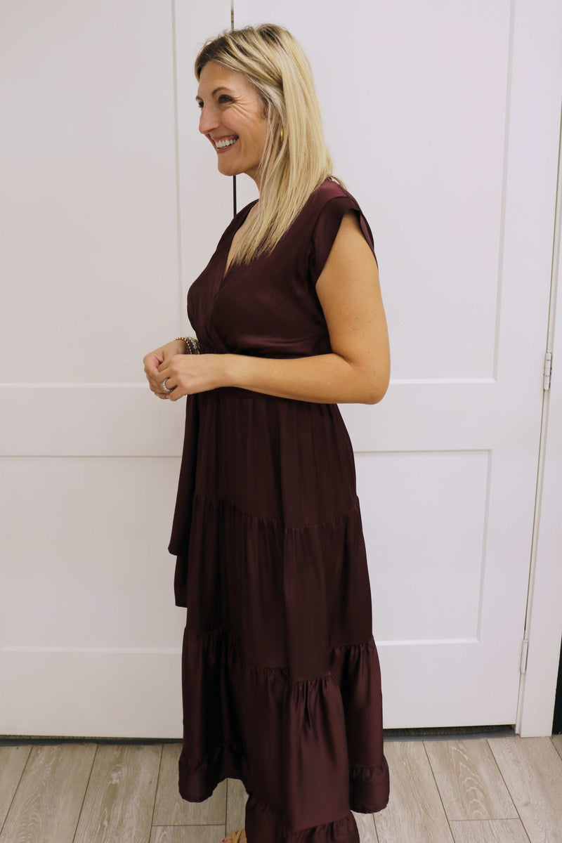 Mishal Maxi Dress, Maroon