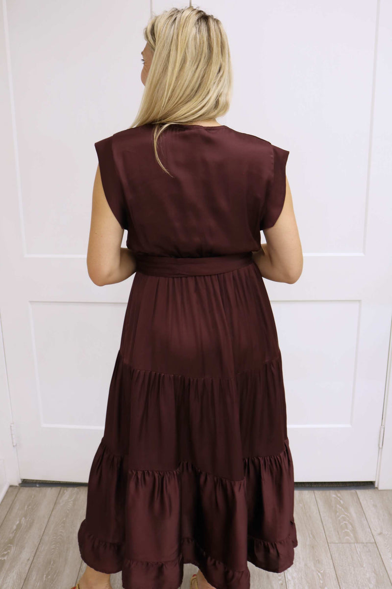 Mishal Maxi Dress, Maroon