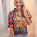 Lottie Top, Geo Floral