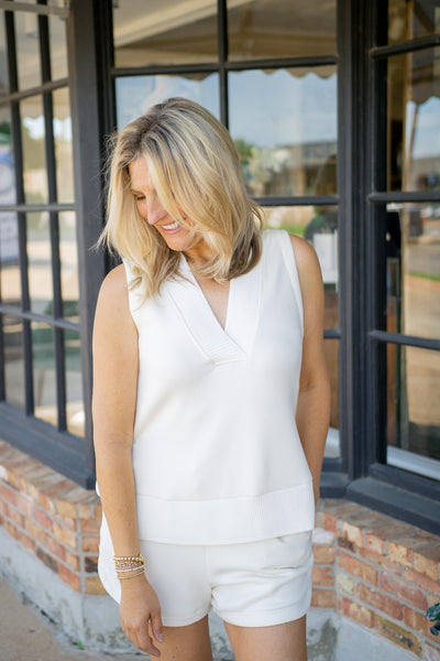 Freida V-Neck Tank, Pristine