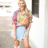 Lottie Top, Geo Floral
