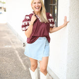 Campus Classic Blouse, Maroon