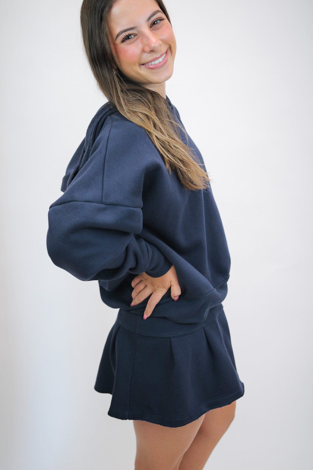 Sprint To The Finish Skirt Set, Midnight Navy
