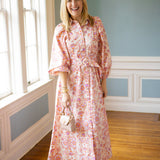 Sunday Social Maxi Dress, Cream Apricot