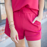 Atrium High-Rise Short 4.5", Rich Raspberry