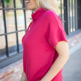 Ritchie Short Sleeve Sweat, Rich Raspberry