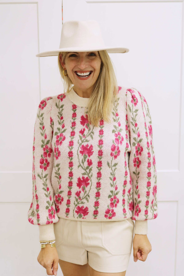 Chasing Wildflowers Floral Sweater