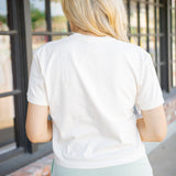 These Are The Days Crop Tee, Off-White